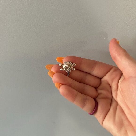 Silver Blue Red Dragonfly Pin Jewels Lapel Small Collector Jewelry Vintage - Picture 5 of 6